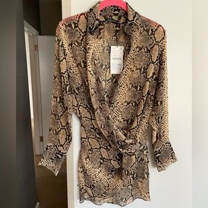Womens Zara Python Blouse